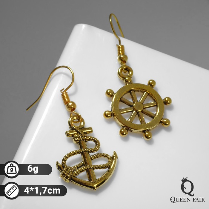 

Серьги подвески из бижутерного сплава Queen Fair 2751063, без вставки