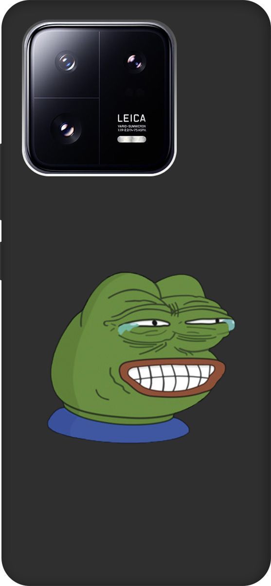 

Чехол на Xiaomi 13 Pro с 3D принтом "Pepe the Frog" черный, Черный;зеленый, 158979