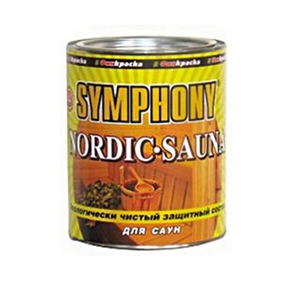 

Пропитка для дерева Symphony Nordic Sauna 0,9 л Золотой дуб, Nordic Sauna