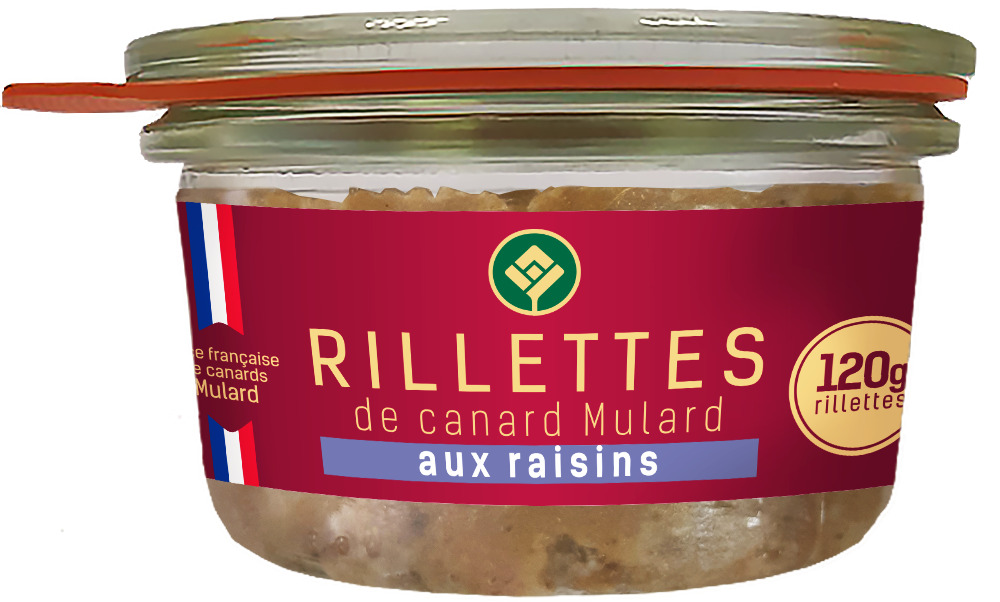 Паштет из мяса уток Ипатов. Мастерская сыра Rillettes De Canard Aux Raisins 120 г