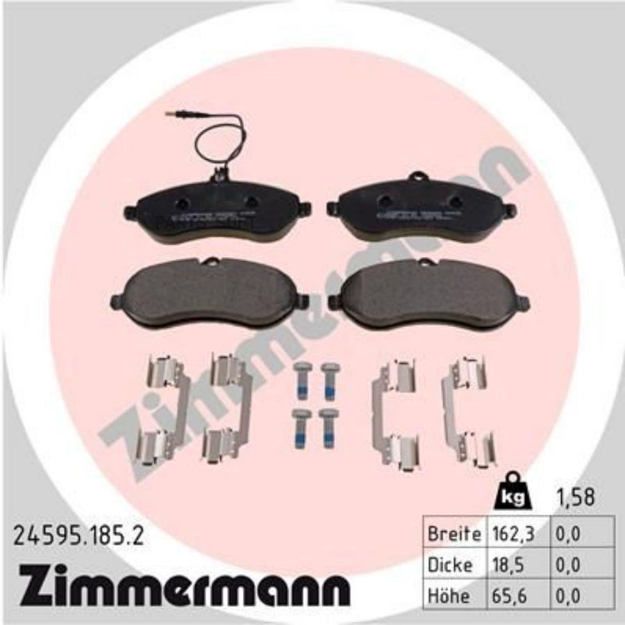

Тормозные колодки ZIMMERMANN передние 24595.185.2