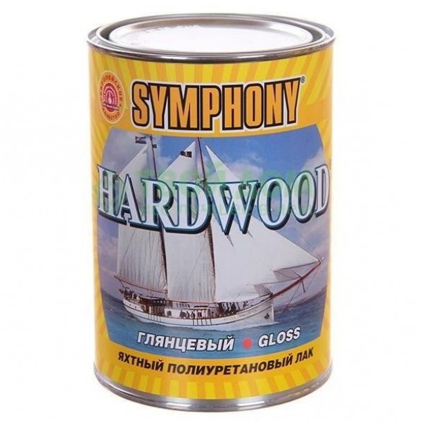 

Лак для дерева яхтный Symphony Hardwood глянцевый 0,9 л Прозрачный, Hardwood