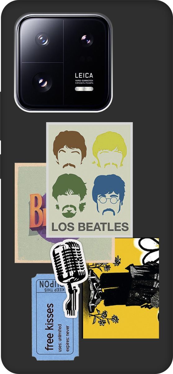 

Чехол на Xiaomi 13 Pro с 3D принтом "Beatles Stickers" черный, Черный;белый, 158979