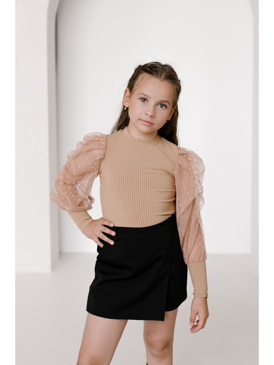 Блузка детская MIMISHOP TRENDY BABY 07MI15Lbg, бежевый, 116