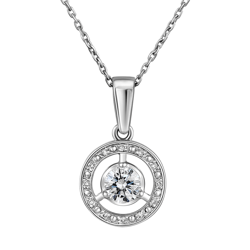 

Подвеска из белого золота с бриллиантом выращенным IQ Diamonds 1505-P5W-RD34ESI1-IG, 1505-P5W-RD34ESI1-IG