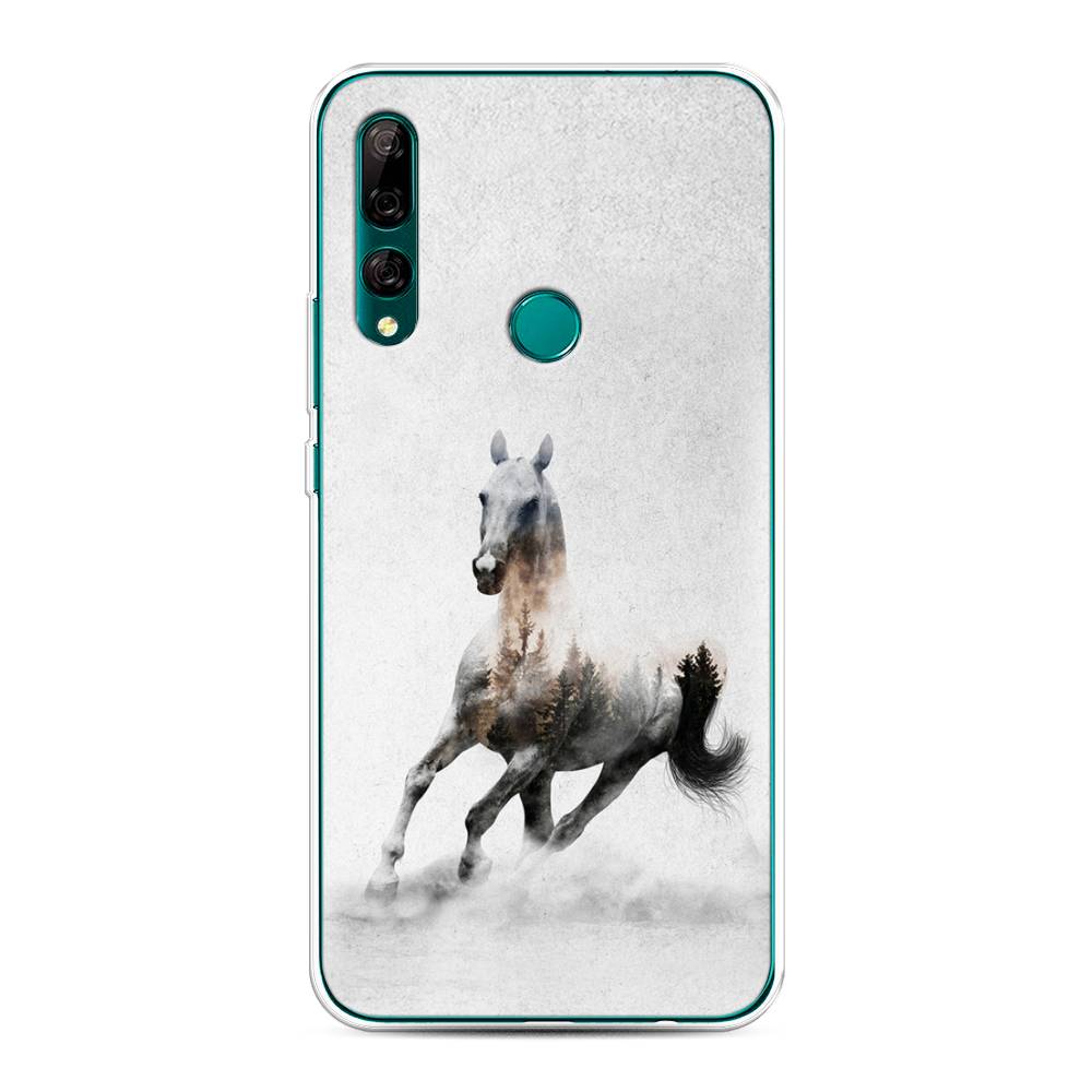 

Чехол Awog на Huawei Y9 Prime 2019 "Лошадь лес", Серый;черный, 611950-2