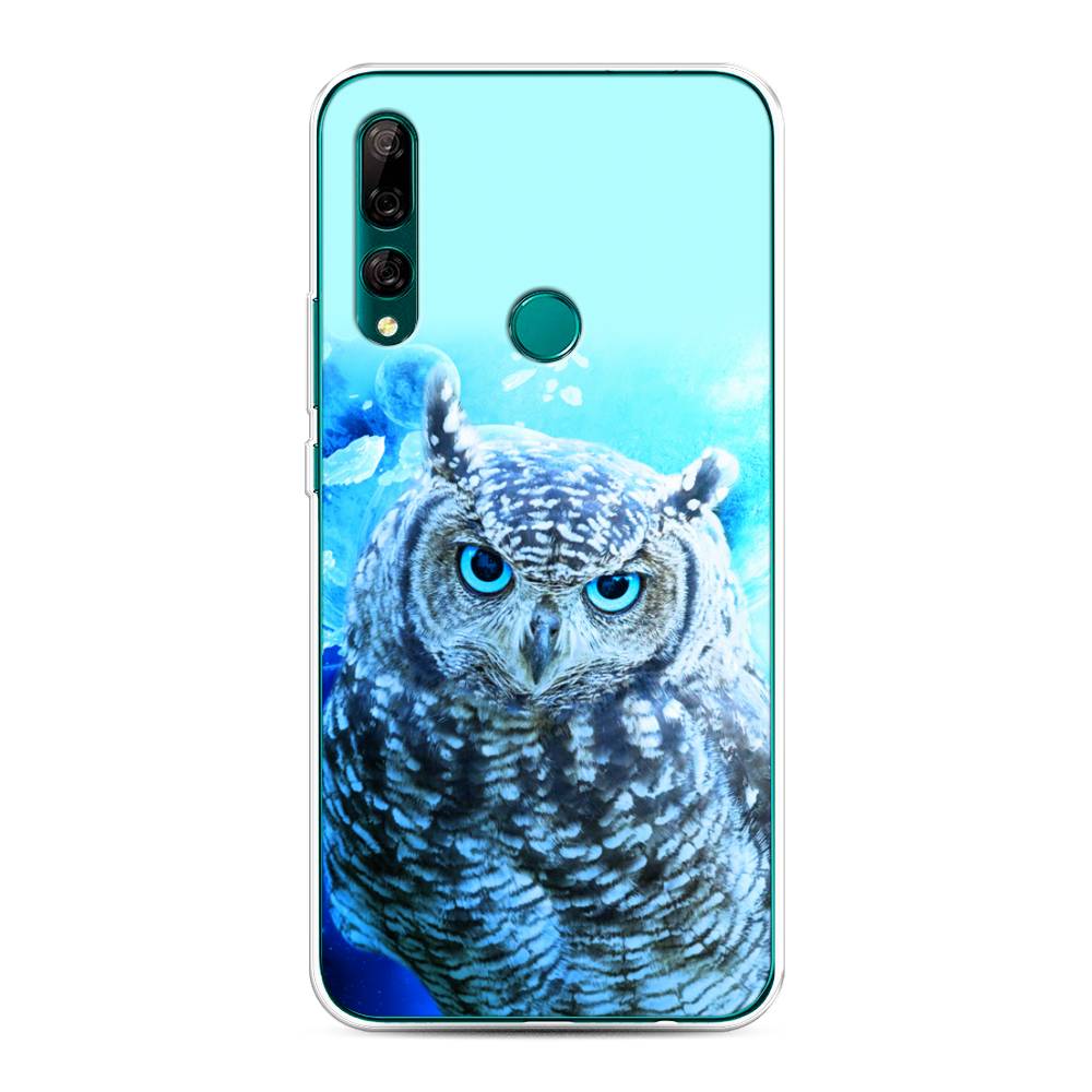 

Чехол Awog на Huawei Y9 Prime 2019 "Сова арт 7", Синий;голубой, 611950-1
