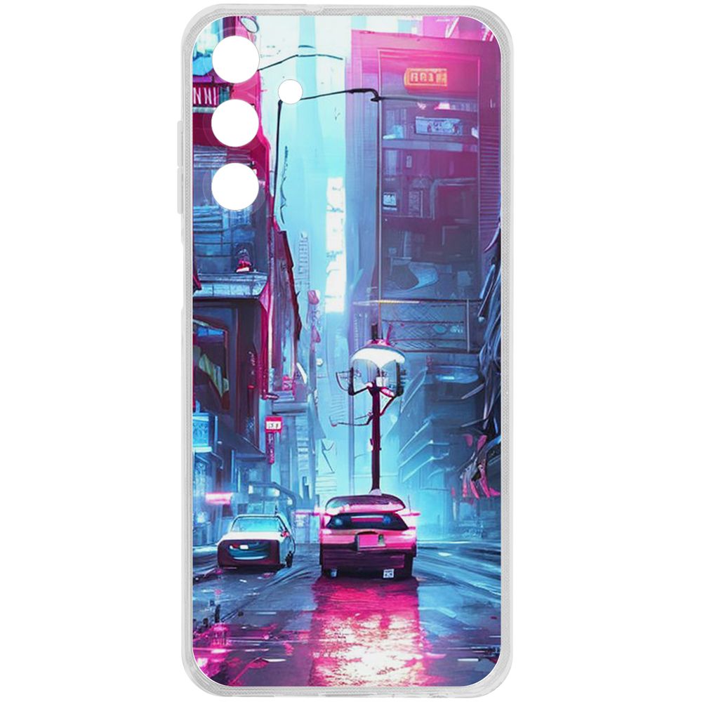 

Чехол-накладка Krutoff Clear Case Киберпанк Улица для Samsung Galaxy A15, Прозрачный