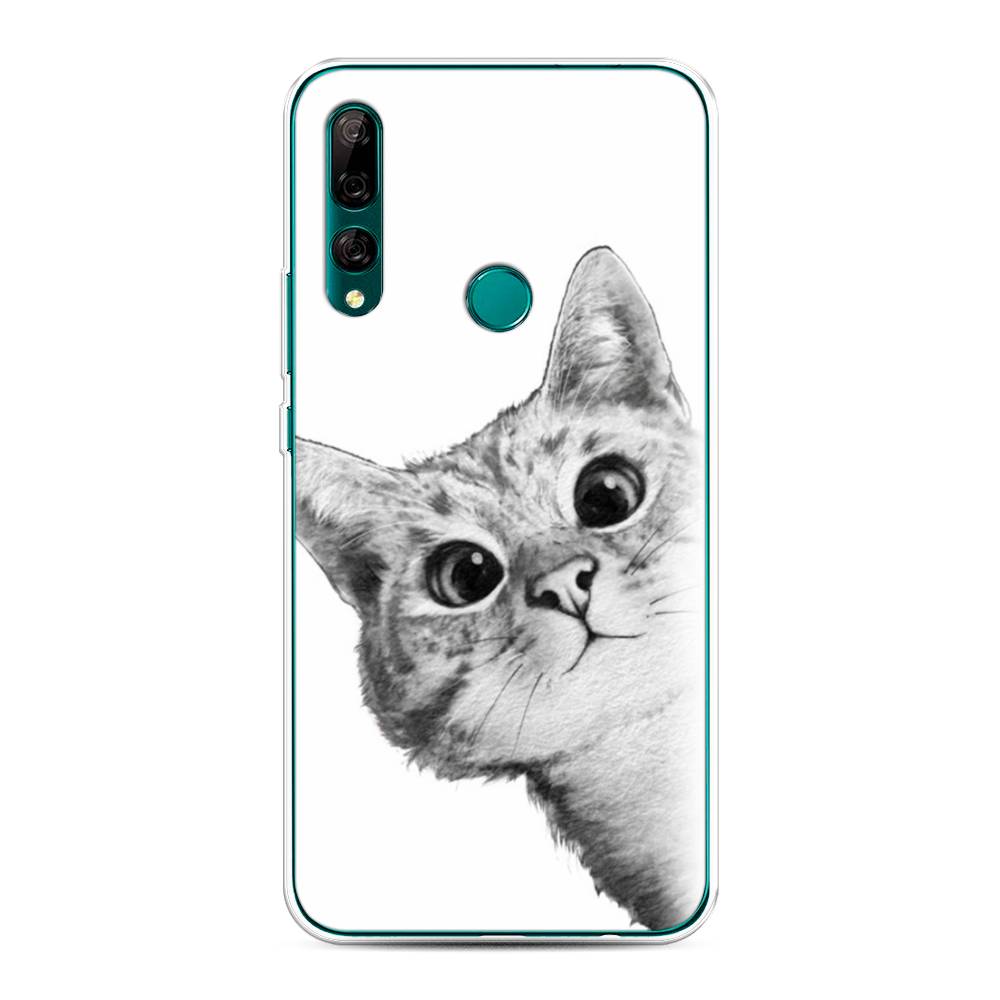 

Чехол Awog на Huawei Y9 Prime 2019 "Кот рисунок черно-белый", Черный, 611950-1