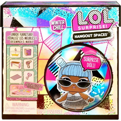 

Кукла LOL Surprise! Furniture 5 Winter Chill Hangout Spaces Sauna Room и кукла Льдинка, Surprise Winter Chill Hangout Spaces