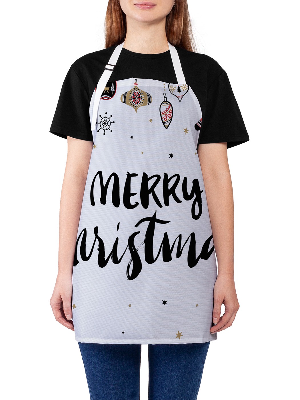 

Фартук женский JoyArty для готовки "Яркий праздник", универсальный размер, Голубой