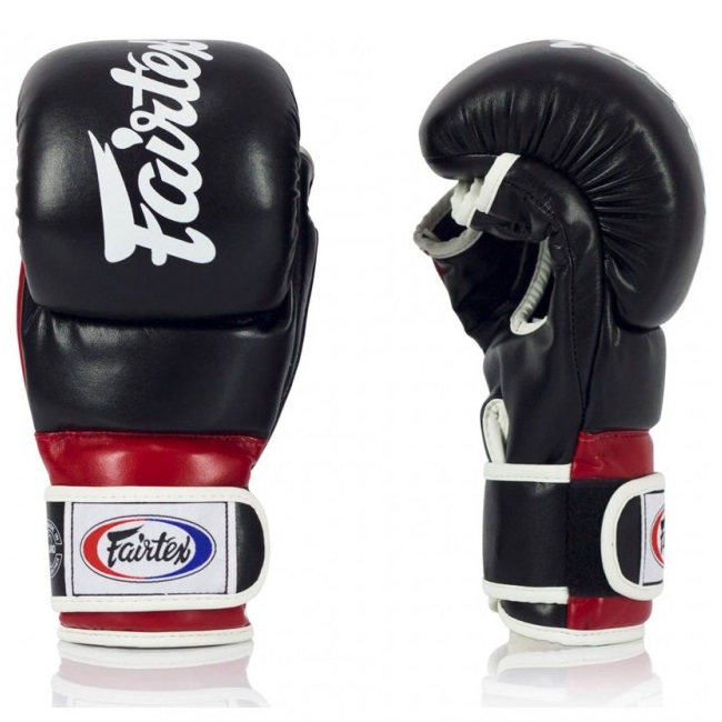 Перчатки MMA Fairtex FGV18 Hybrid Super Sparring Black/Red XL