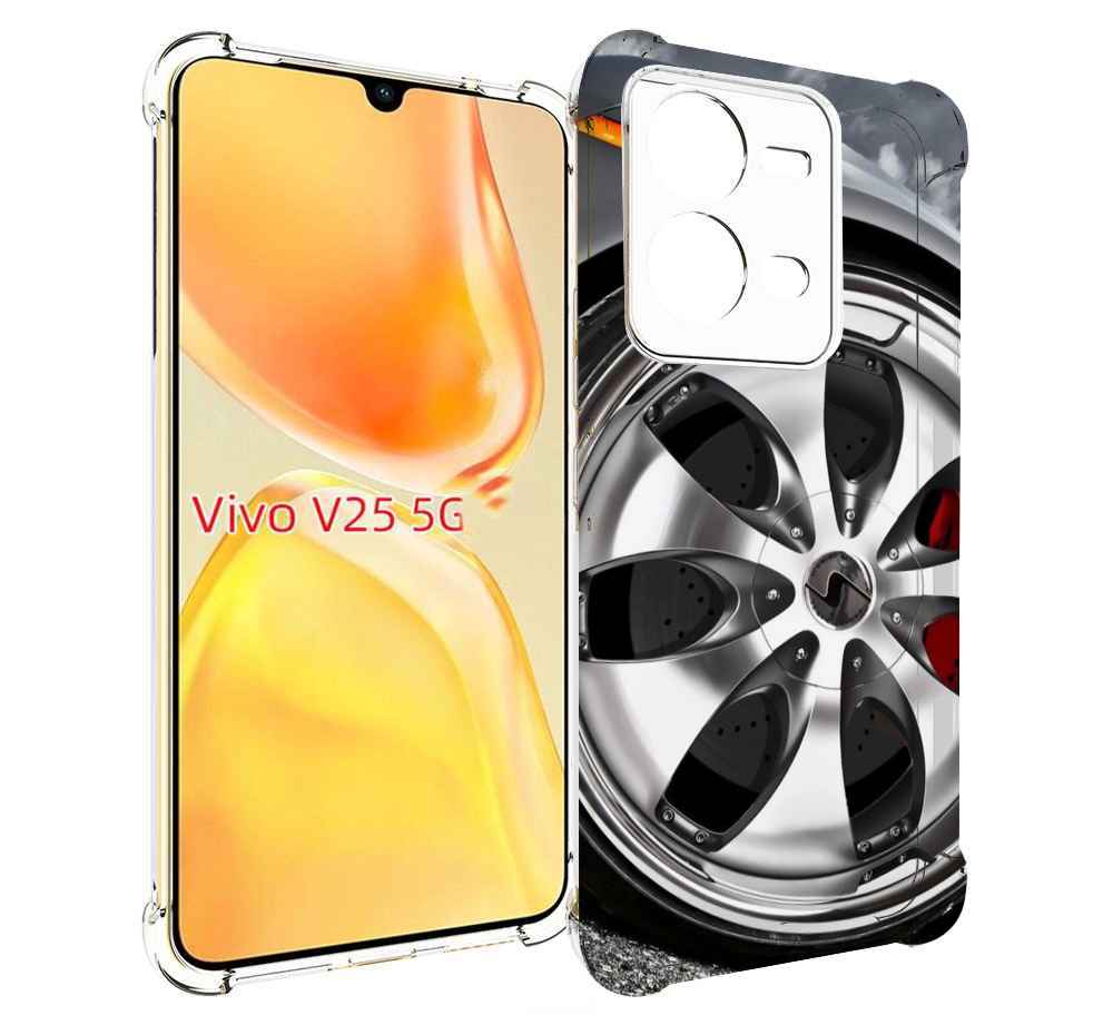 

Чехол MyPads Колесо мужской для Vivo V25 5G / V25e, Прозрачный, Tocco