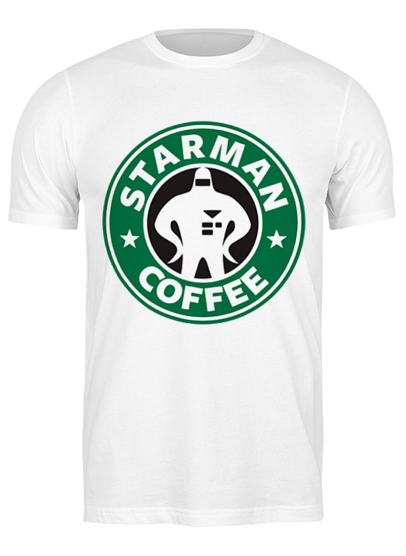 

Футболка мужская Printio Starman coffee белая 2XL, Белый, Starman coffee