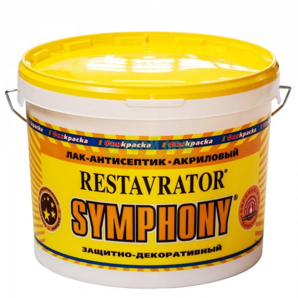 

Лак Symphony Restavrator шелковисто-матовый 2,7 л Махагон, Restavrator
