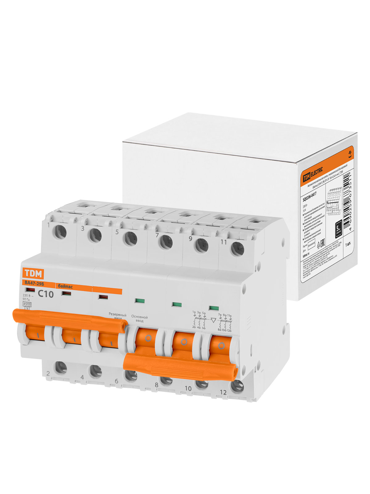 

Автоматический выключатель TDM ELECTRIC SQ0206-0417, ВА47-29Б