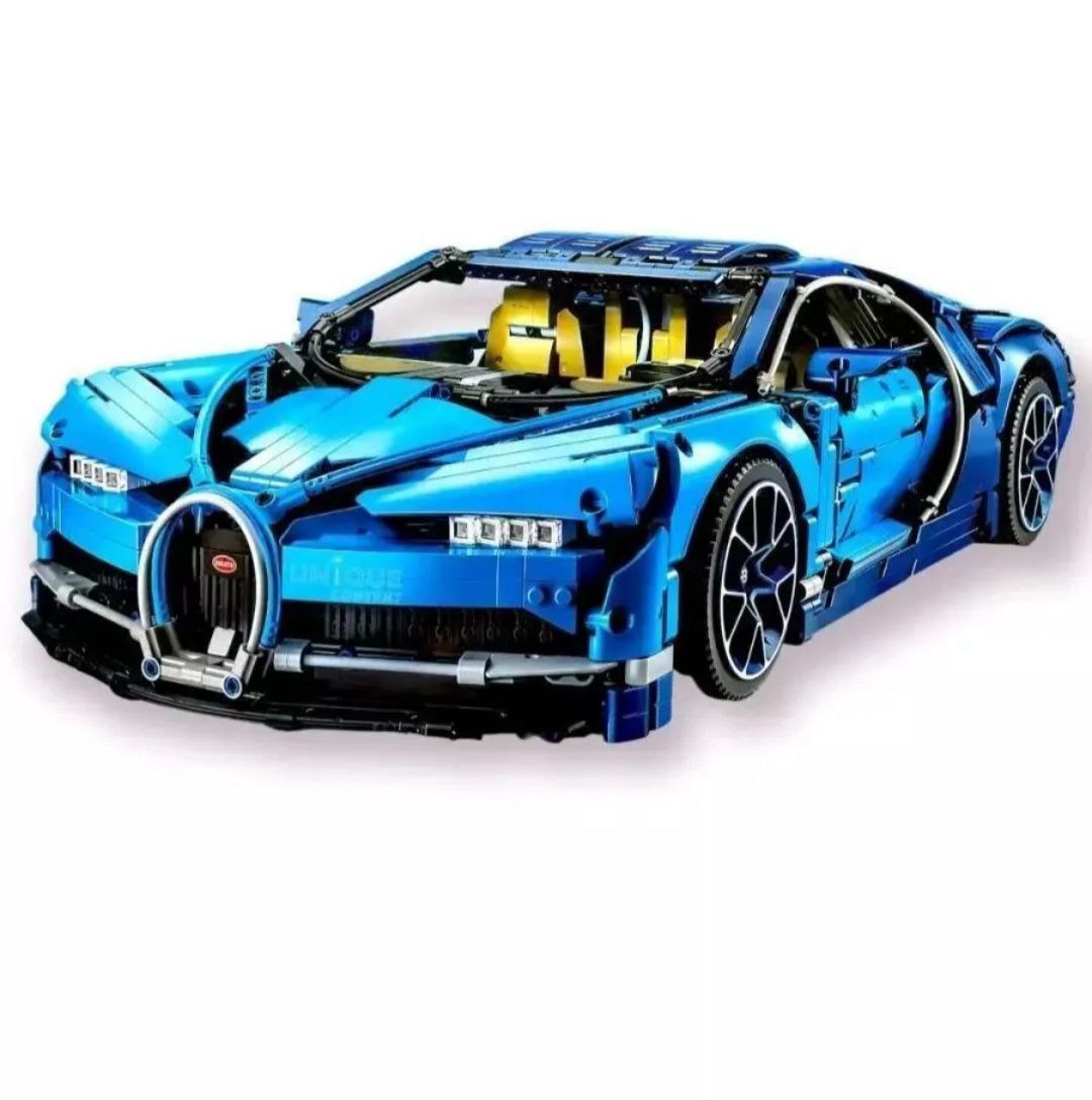 Конструктор Bugatti Chiron,голубая на 1310 деталей конструктор lego 42083 bugatti chiron