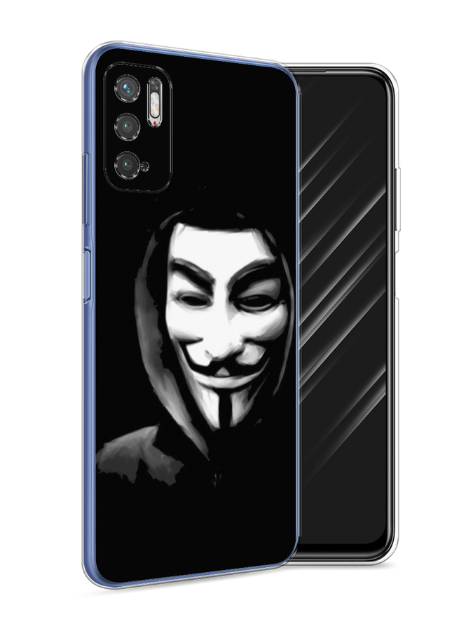 

Чехол Awog на Xiaomi Redmi Note 10T/Note 10 5G/M3 Pro "Анонимус", Разноцветный, 310850-5