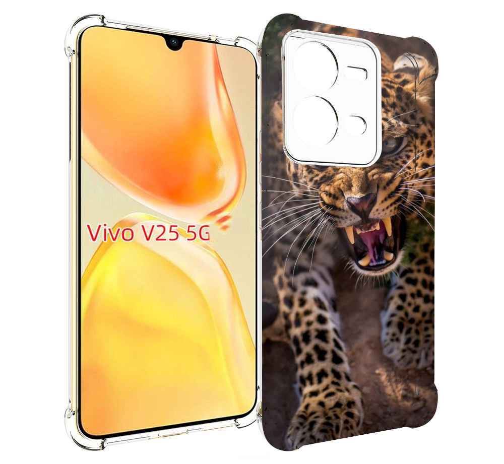 

Чехол MyPads Злой-гепард для Vivo V25 5G / V25e, Прозрачный, Tocco