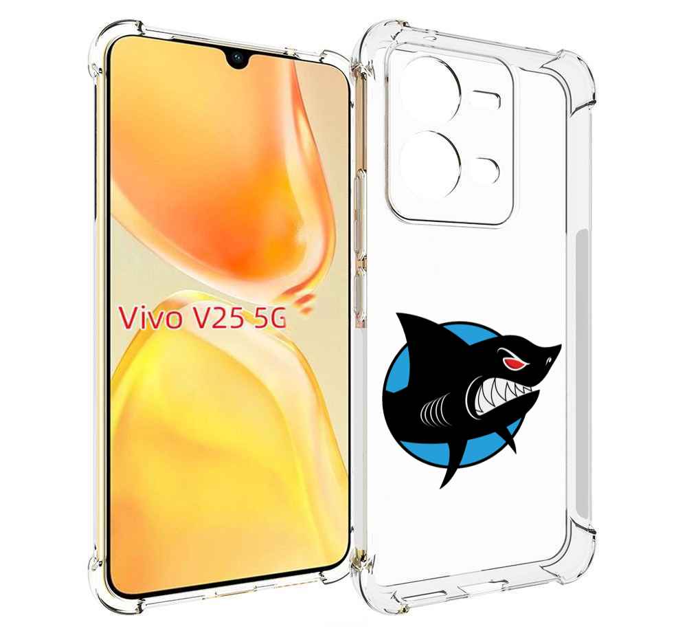 

Чехол MyPads Злая-акула для Vivo V25 5G / V25e, Прозрачный, Tocco
