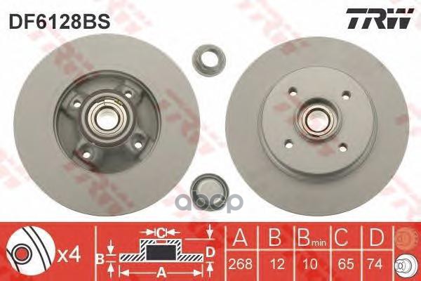 

Диски Trw Df6128Bs