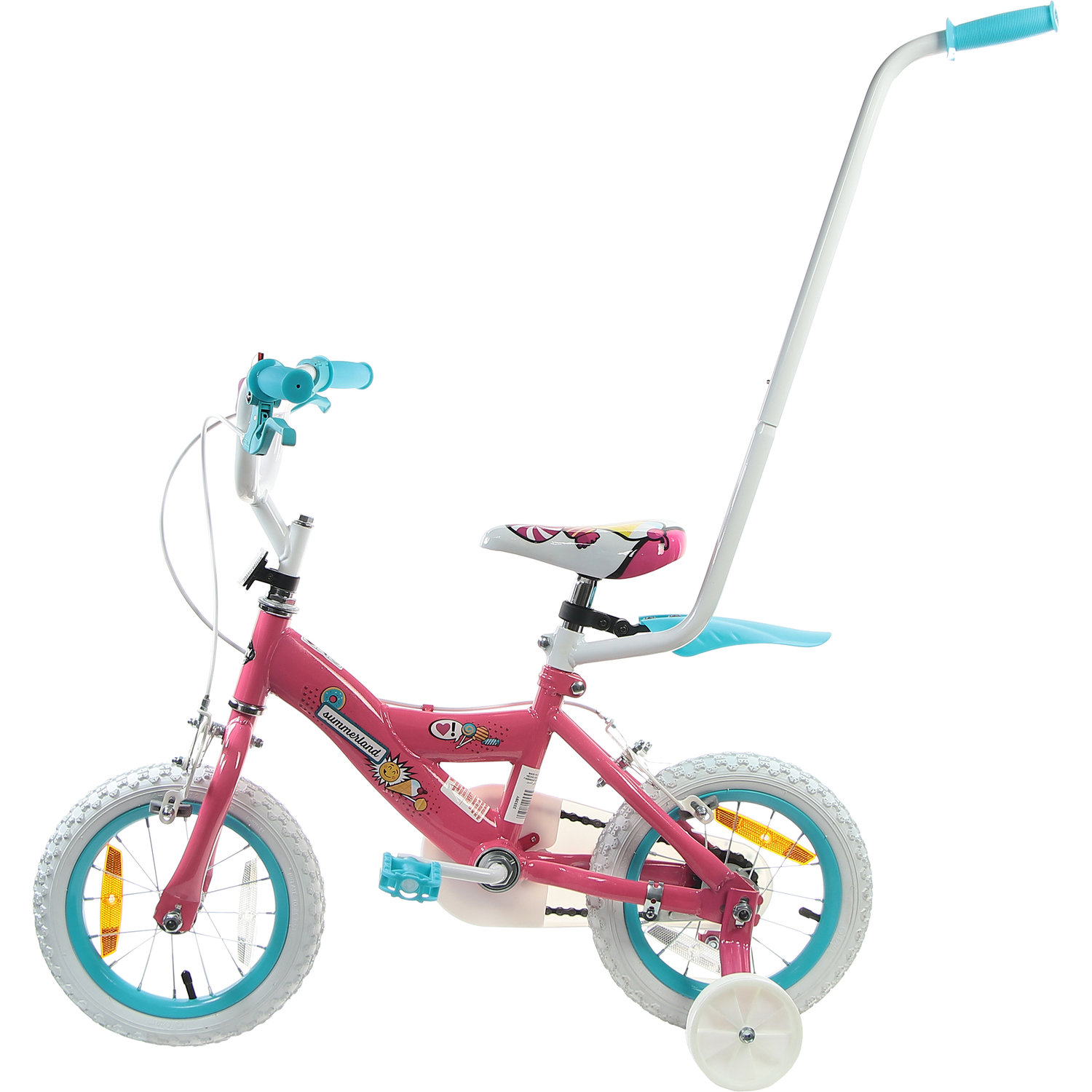 фото Велосипед huffy summer parent handle 12" 2021 one size pink