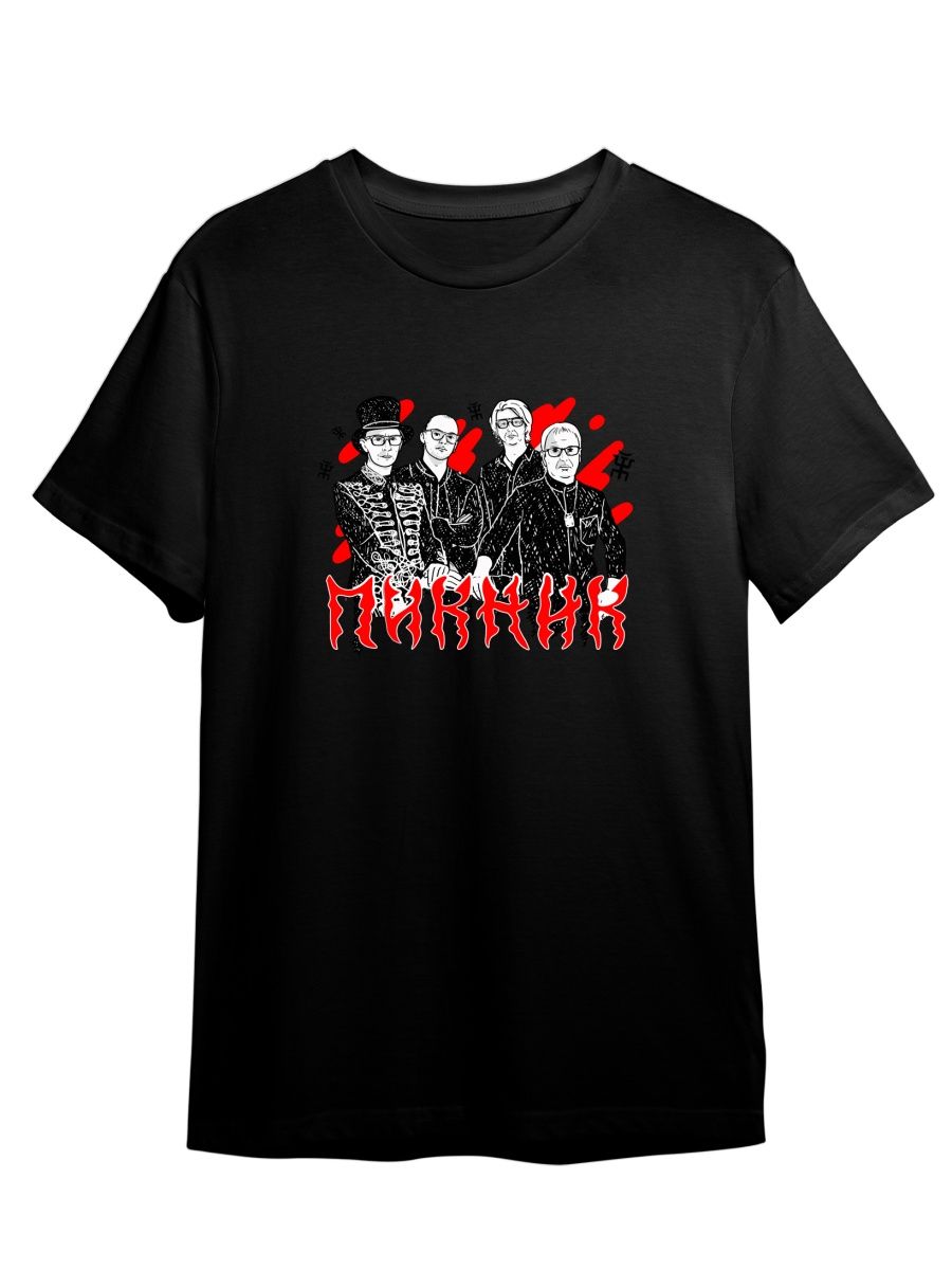 

Футболка унисекс СувенирShop Пикник/Рок-группа 7 черная 2XL, Черный, "Пикник/Рок-группа" 7