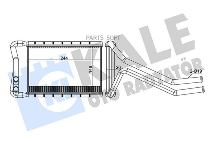 Радиатор Hyundai Grand Santa FE/Santa FE III 12>15 KALE 347365