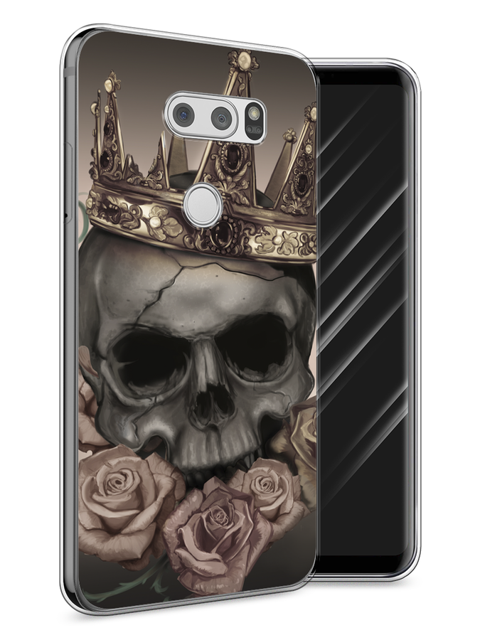 

Чехол Awog на LG V30 "Череп 22", Серый;черный;бежевый, 83050-9
