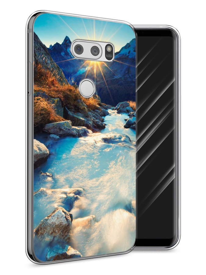 

Чехол Awog на LG V30 "Восход 7", Коричневый;белый;голубой, 83050-4