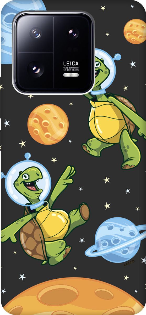 

Чехол на Xiaomi 13 Pro с 3D принтом "CosmoTurtles" черный, 158978