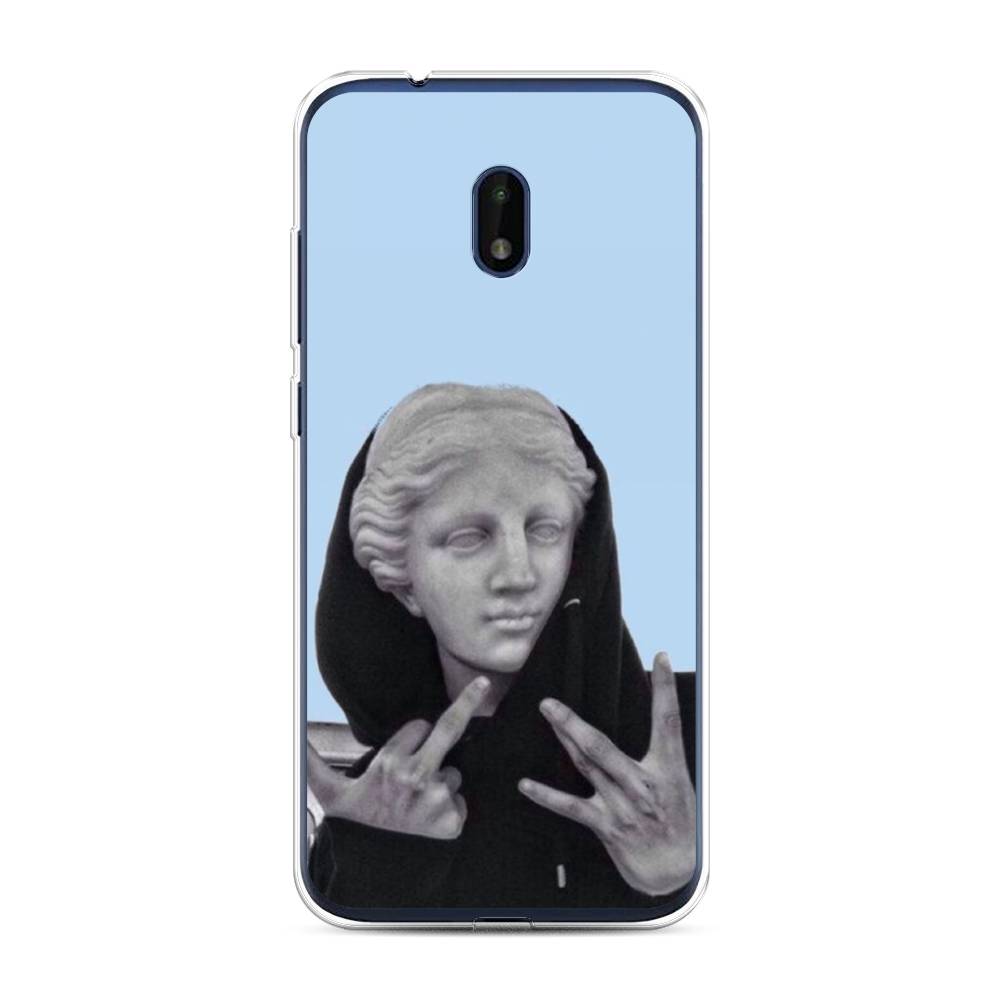 

Чехол Awog на Nokia C1 Plus / Нокиа C1 Plus "SWAG статуя", Голубой, 124650-9