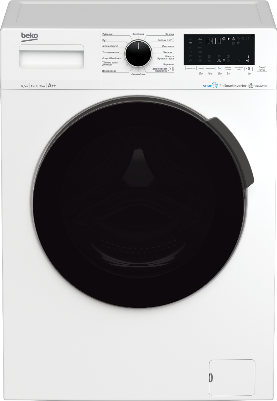 

Стиральная машина Beko WSPE6H616W белый, черный, WSPE6H616W