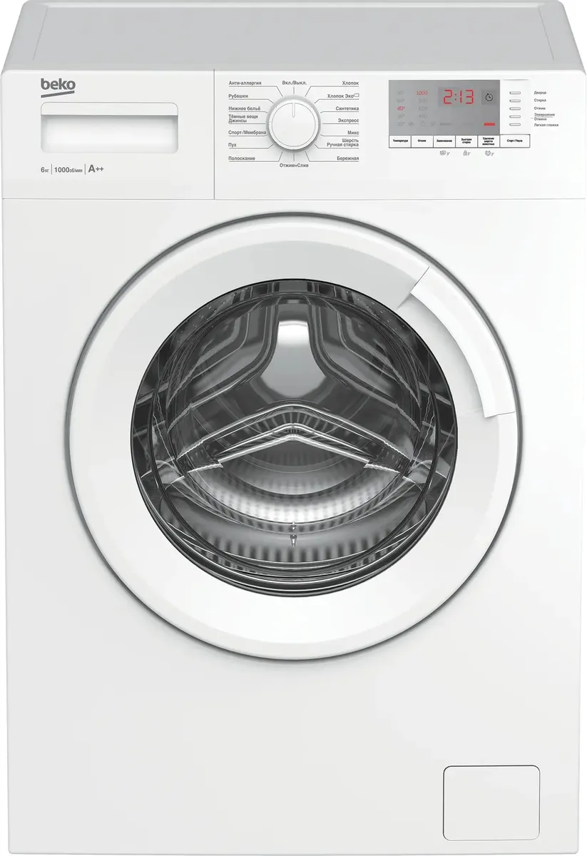 

Стиральная машина Beko WRE6512BWW белый, WRE6512BWW