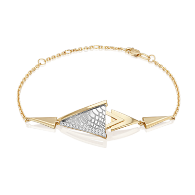 

Браслет из золота р. 16 PLATINA jewelry 05-0802-00-401-1121, фианит, 05-0802-00-401-1121
