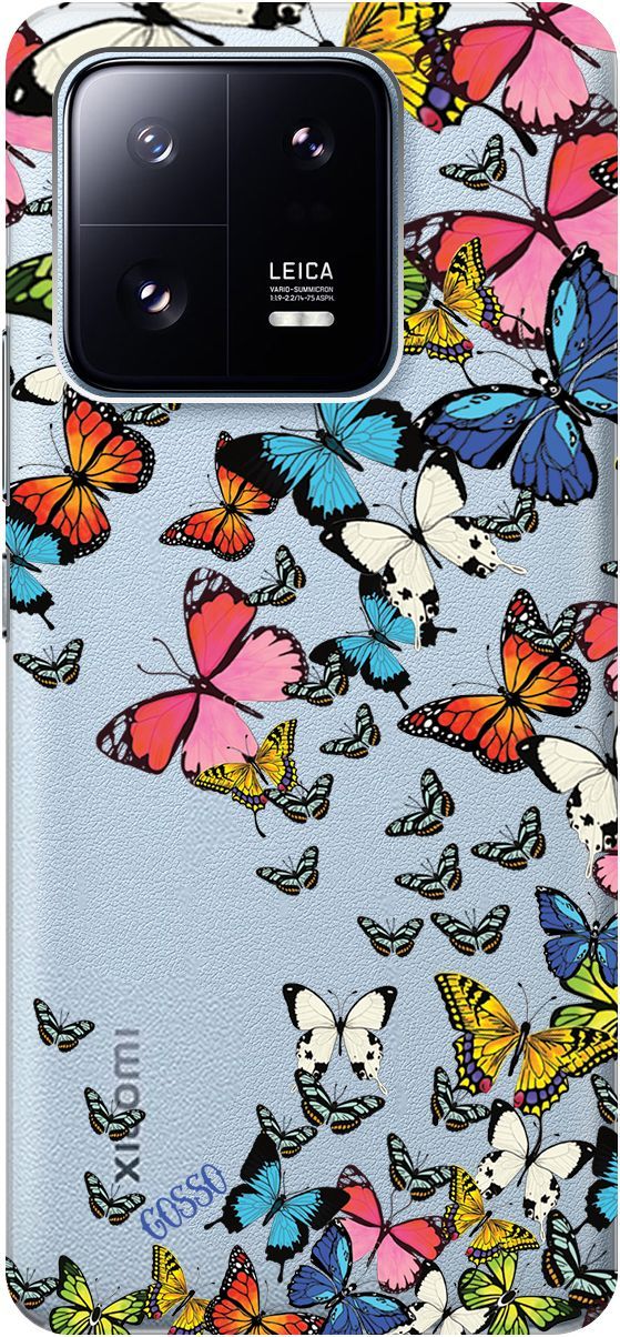 

Чехол на Xiaomi 13 Pro с 3D принтом "Magic Butterflies" прозрачный, Прозрачный;желтый, 158975