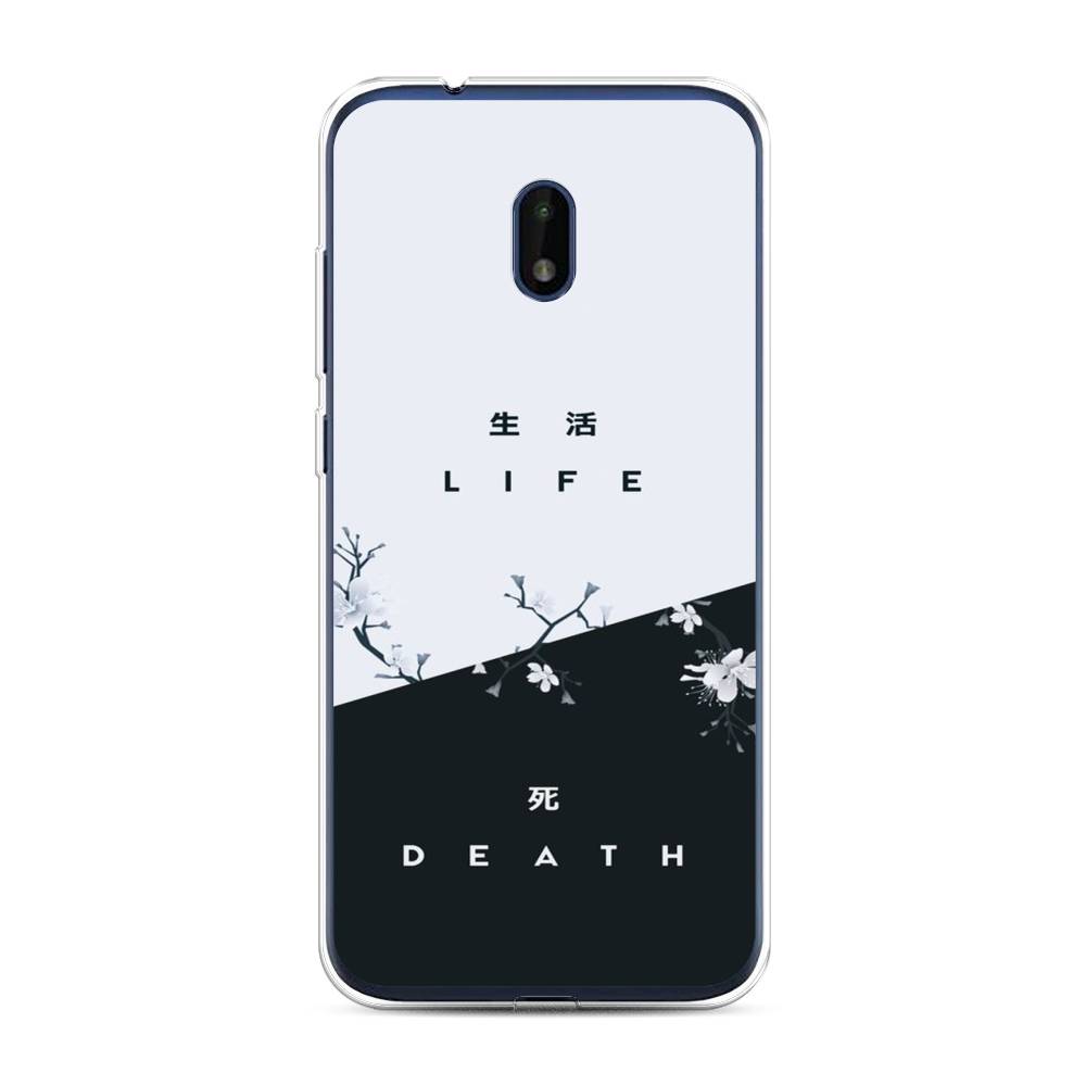 

Чехол Awog на Nokia C1 Plus / Нокиа C1 Plus "Life and death", Черный;серый, 124650-7