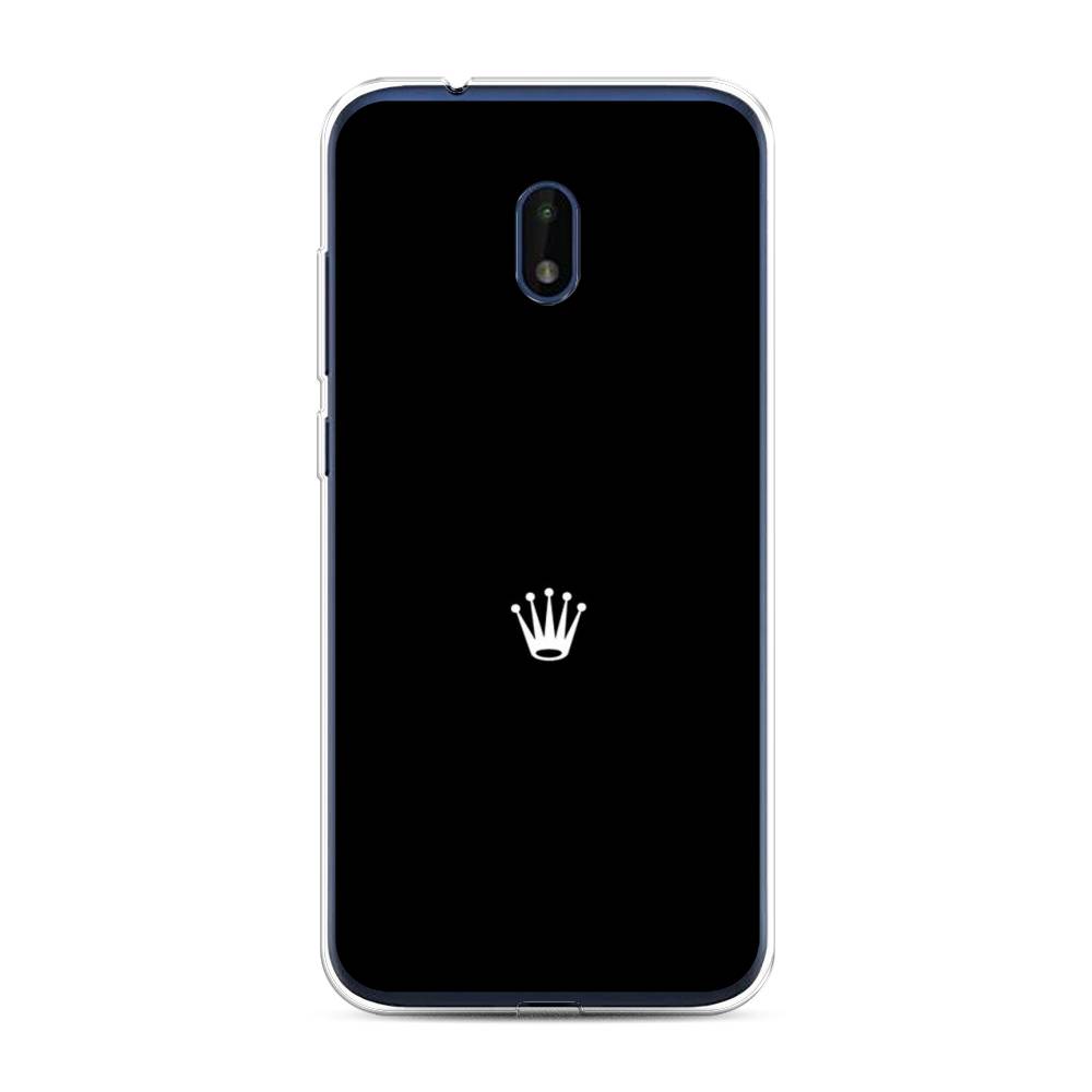 

Чехол Awog на Nokia C1 Plus / Нокиа C1 Plus "Белая корона на черном фоне", Черный, 124650-7