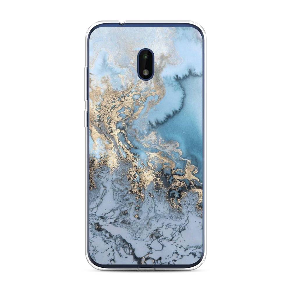 

Чехол Awog на Nokia C1 Plus / Нокиа C1 Plus "Морозная лавина синяя", 124650-3