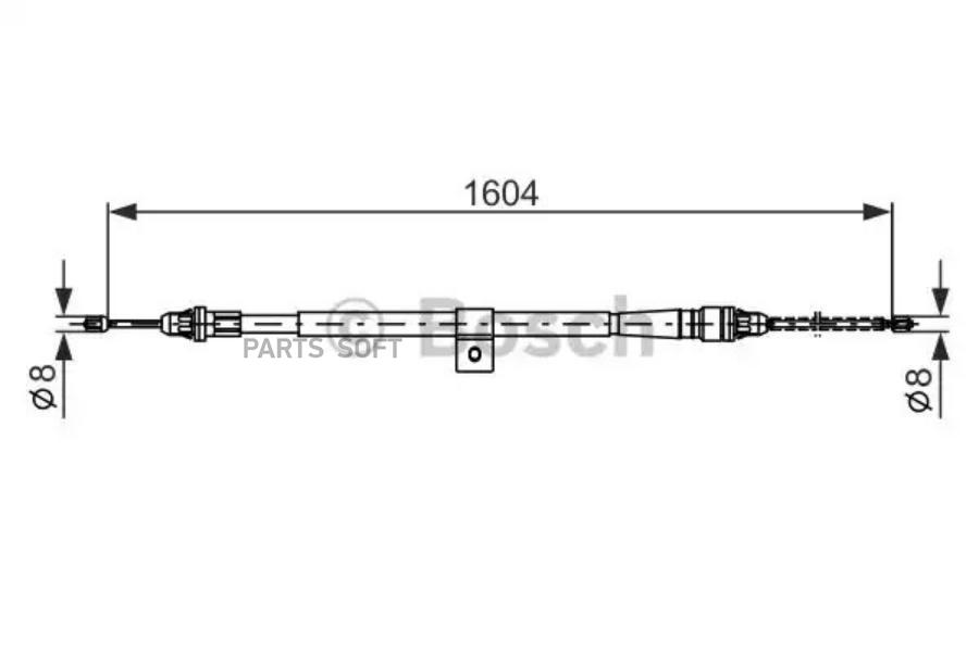 

ТРОС ТОРМОЗНОЙ ПРАВЫЙ Bosch 1987477980