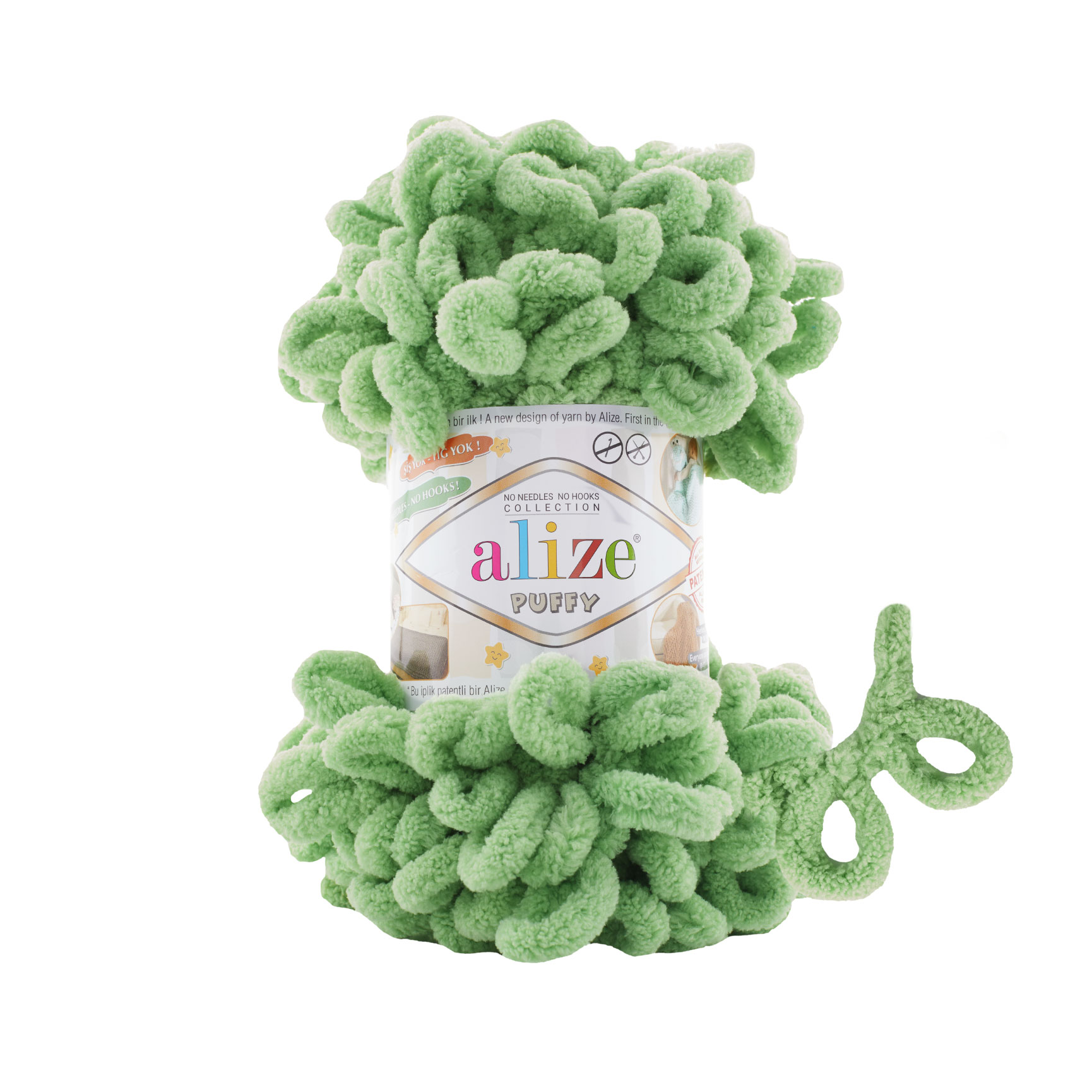 

Пряжа Alize Puffy 100% микрополиэстер, 9м/100 гр, 103 Спаржа, 5 мотков, Зеленый, Puffy NL01