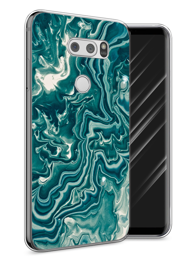

Чехол Awog на LG V30 "Минералы 4", Голубой, 83050-3