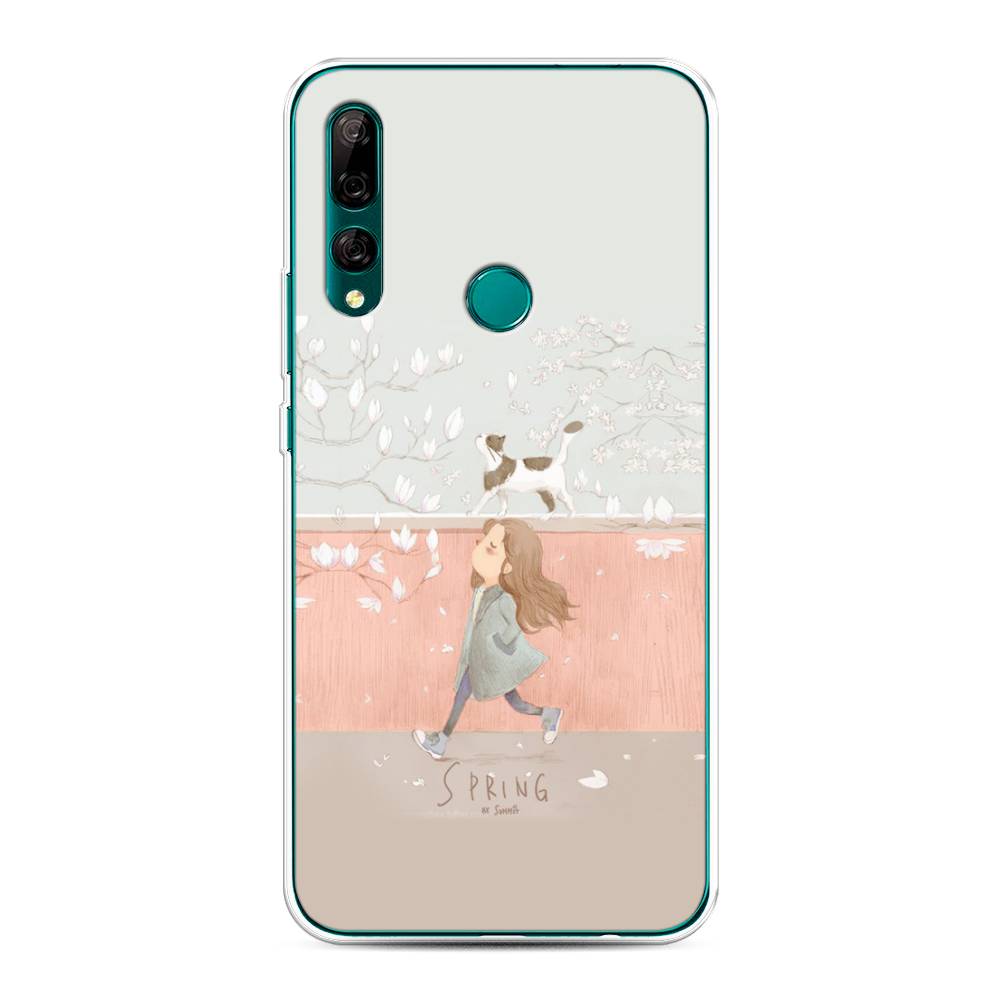 

Чехол Awog на Huawei Y9 Prime 2019 "Девочка-весна", Серый, 611950-7