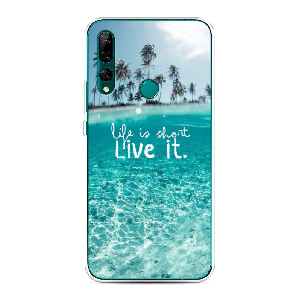 

Чехол Awog на Huawei Y9 Prime 2019 "Live it", Розовый, 611950-7