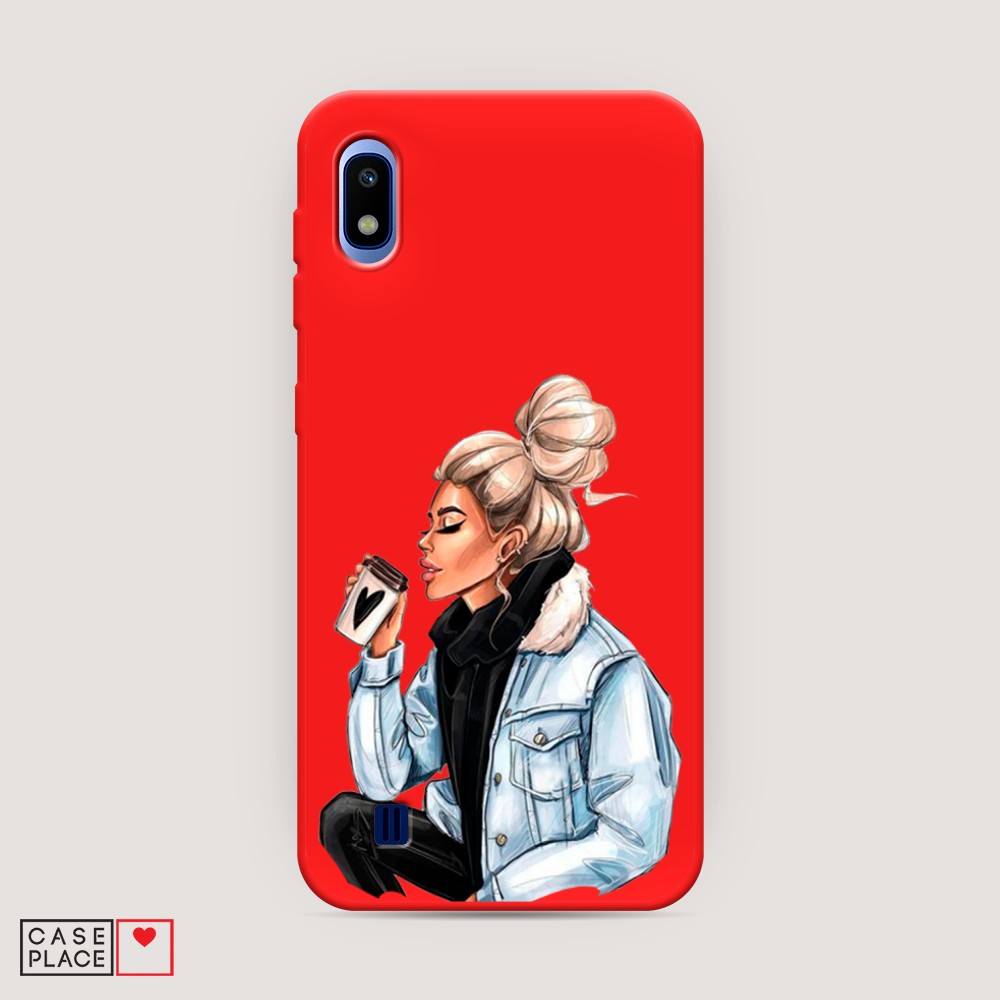 

Чехол Awog на Samsung Galaxy A10 "Cute girl", Разноцветный, 27953-1