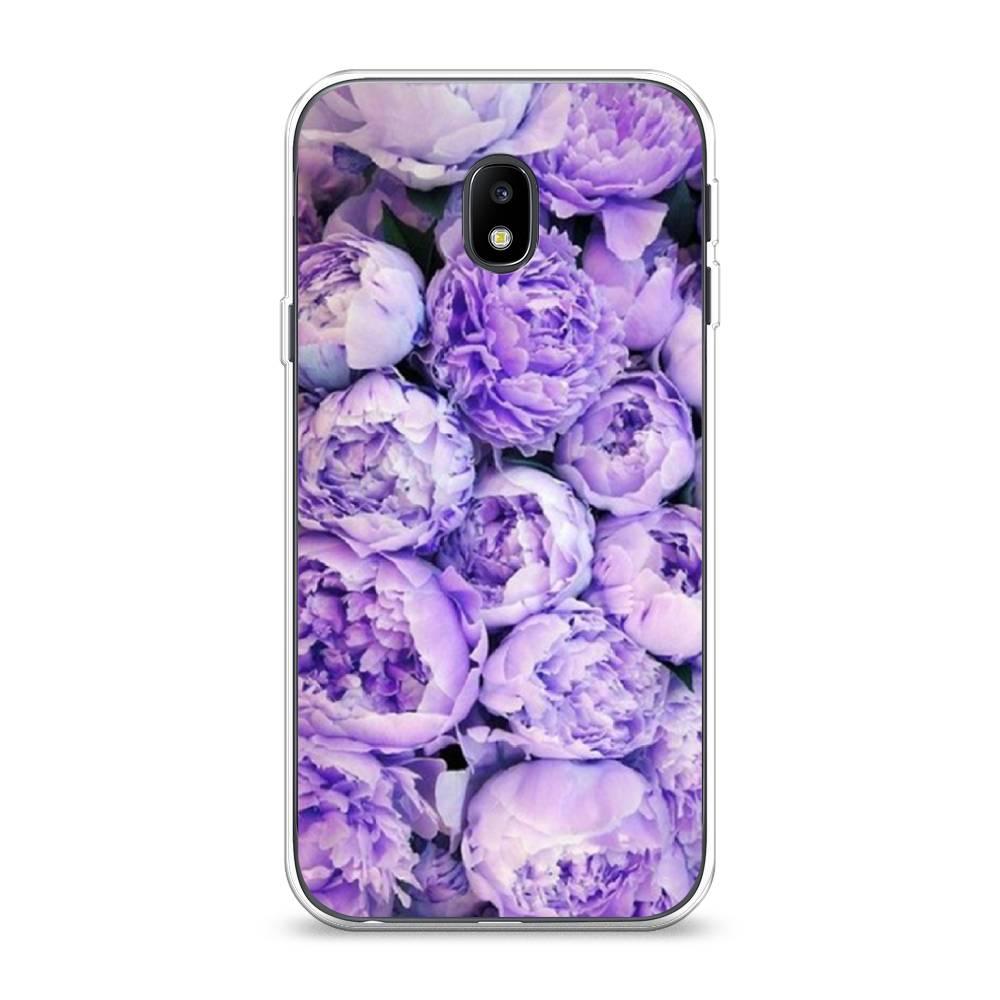 

Чехол Awog на Samsung Galaxy J3 2017 / Самсунг J3 2017 "Пионы сиреневые", Фиолетовый;голубой, 22550-8