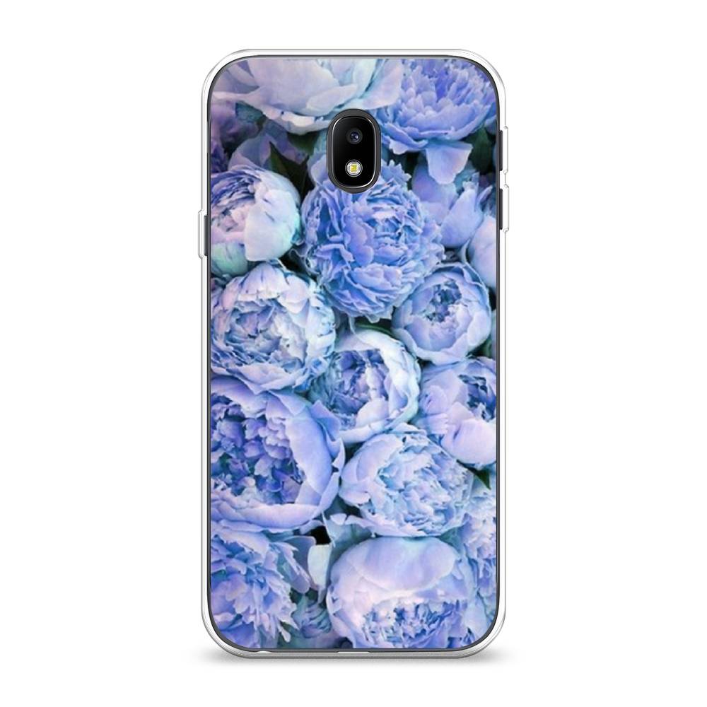 

Чехол Awog на Samsung Galaxy J3 2017 / Самсунг J3 2017 "Пионы голубые", Голубой, 22550-8