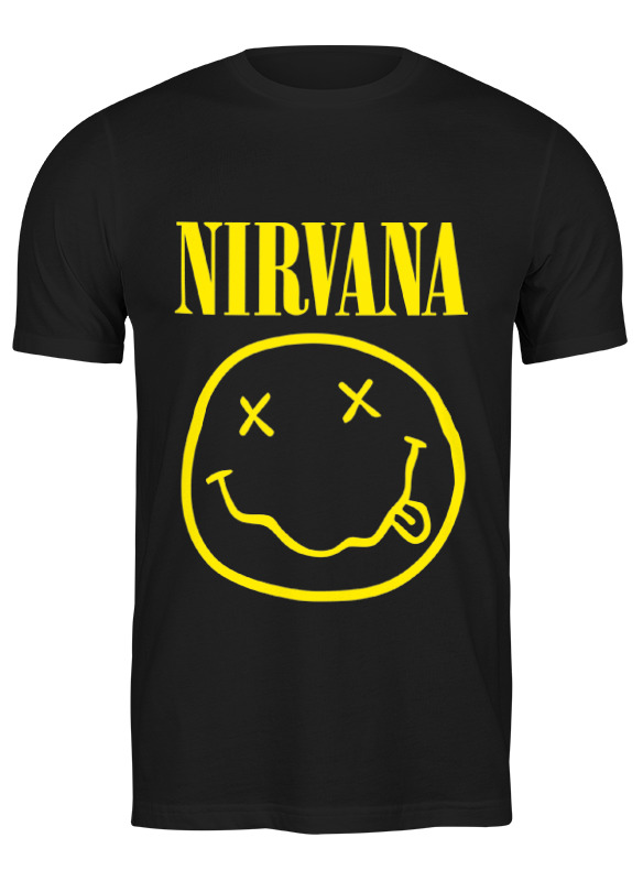 

Футболка мужская Printio Nirvana (нирвана) черная S, Черный, Nirvana (нирвана)