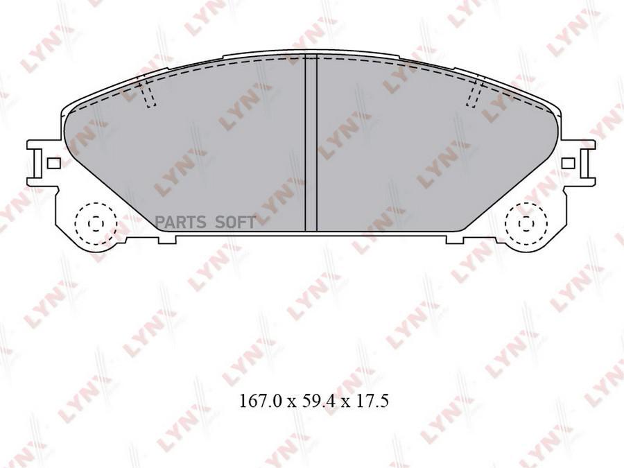 

Колодки торм.пер.LEXUS RX270-450H 08=>, TOYOTA HIGHLANDER 3.5 07=>