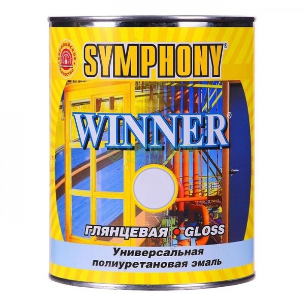 

Краска-эмаль Symphony Winner глянцевая 0,9 л RAL-3020, Winner